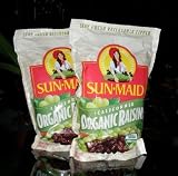 4 lbs Organic (USDA Certified) Sun Dried California Raisins by SunMaid 2 x 2lbs Resealable Bags