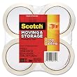 Scotch Products - Scotch - Moving & Storage Tape, 1.88" x 54.6 yards, 3" Core, Clear, 4 Rolls/Pack - Sold As 1 Pack - Great for long-term storage, label protection and light-duty shipping. - Holds securely over a wide range of temperatures. - Ultraviolet resistant.