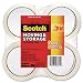Scotch Products - Scotch - Moving & Storage Tape, 1.88" x 54.6 yards, 3" Core, Clear, 4 Rolls/Pack - Sold As 1 Pack - Great for long-term storage, label protection and light-duty shipping. - Holds securely over a wide range of temperatures. - Ultraviolet resistant.