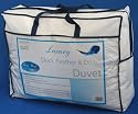 Homescapes Luxury White Duck Feather & Down Duvet - 13.5 Tog - King Size - 100% Cotton Anti Dust Mite & Down Proof Fabric - Anti allergen - Box Baffle Construction - Washable at Home Range