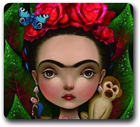 rida Kahlo Non-Slip Mouse Pad 9*10 inches,Art Mouse Pad Rubber