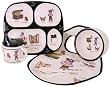 6 Piece Complete Dinner Lunch Set Baby Cie Pirates Colorful Melamine Baby Dinnerware
