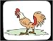 Decorated Mouse Pad with domestic, India, poultry, cock, bird, Asia, morning, rooster
