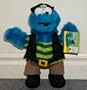 Sesame Street Large Pirate Shipmate Cookie Monster 13" Plush Doll with Tag
