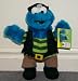 Sesame Street Large Pirate Shipmate Cookie Monster 13" Plush Doll with Tag