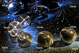 IMAGE OF 'Facet In The Evening Balls Blue Disco Orange' Wall Decal - 60