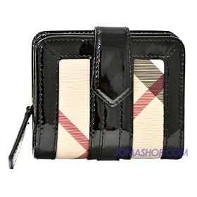 Burberry Black Patent Leather Poppy Wallet 3463599