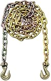 2 Pack 5/16" x 20' G70 Transport Tie Down Chains Truck Trailer Tow Chain Grade 70