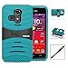 Kyocera Hydro Vibe / C6725 Case, INNOVAA Turbulent Armor Case W/ Free Screen Protector & Stylus Pen - Black/Teal