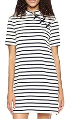 A-line Short Sleeves Round Neck Vintage Striped Print Club Dress/Wedding Party Dress/Mini Dress 