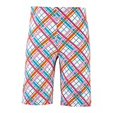 Coolibar UPF 50+ Kids' Swim Shorts - Sun Protection (2 - Pink Plaid)