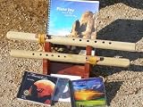 2 Unfinished A & G 6 hole Windpony flutes with book and 3 CDs