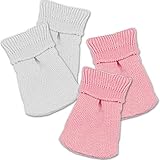Fits 18' American Girl Dolls 2 Pair Doll Sock Set of Pink & White Doll Socks