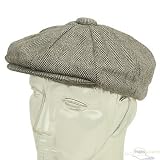 Wool Blend Newsboy Cap / Brown