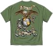 Eagle USMC Green - Military T-Shirt