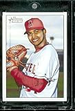 2007 Bowman Heritage # 116 Ervin Santana - Los Angeles Angels - Baseball Card in a Protective Display Case