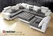 5PC NEW MODERN MICRO FIBER BIG SECTIONAL SOFA SET S150
