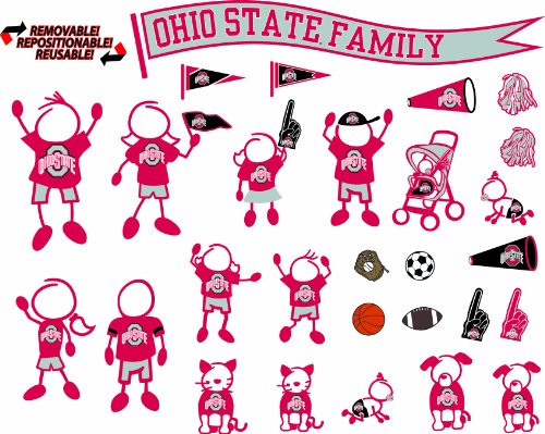 NCAA Ohio State Buckeyes Decal Family