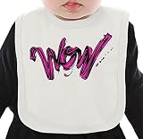 Wow Logo ネクタイを有する有機ビブ Medium