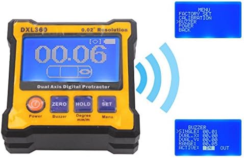 Digital Protractor DXL360 Inclinometer Level Box 0.02 Resolution Test Tools