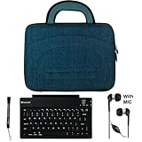 Blue Denim eBigValue Protective Hard Nylon Cube Carrying Case with Handles  ....