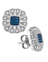 10KT White Gold 0.25 CTW-Diamond Fashion Earrings