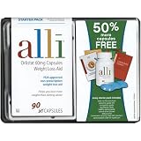 Alli Weight-Loss Aid, Orlistat 60mg Capsules, 90-Count Starter Pack