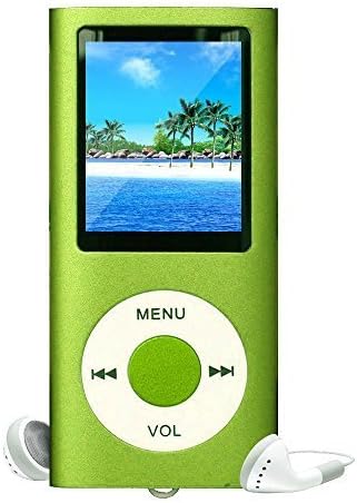 Olucifer Green Portable MP4 Player MP3 Player Video Player with Photo Viewer , E-Book Reader , Voice Recorder with 32 GB Micro SD Card