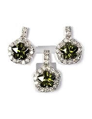 Sterling Silver Sets With Cubic Zirconia