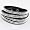 Silver Ice Double Strand Crystal On Faux Suede Band Bracelet With Button Clasp