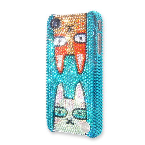 Catty Swarovski Crystal iPhone 4 and 4S Case