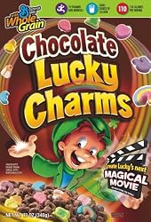 Lucky Charms Chocolate Cereal, 12-Ounce Boxes (Pack of 6)
