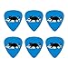 Black Cat Lying on Papers Novelty Guitar Picks Medium Gauge - Set of 6