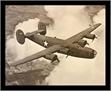 B-24 Liberator (In Sky) Framed Art Poster Print - 16