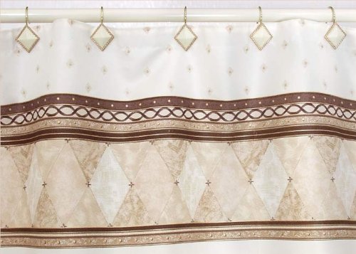 Corinthian Diamond Shaped Shower Curtain Hooks