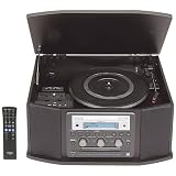 TEAC GF450K7 Turntable Cassette CD Recorder and Radio (Black)