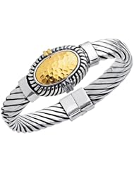 18K Gold & Sterling Silver Bangle