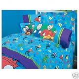 The Wiggles Full Beddings 3-Piece Sheet Plus Free Wiggles Window Valance