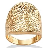 10k Gold Concave Ring