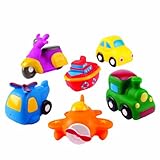 Elegant Baby 6 Piece Bath Squirties Gift Set in Vinyl Zip Bag - City