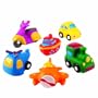 Elegant Baby 6 Piece Bath Squirties Gift Set in Vinyl Zip Bag - City