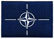 NATO Flag Embroidered Patch North Atlantic Treaty Organization American Military Iron-On Emblem