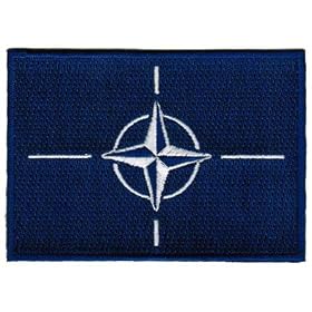 NATO Flag Embroidered Patch North Atlantic Treaty Organization American Military Iron-On Emblem