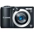 Canon PowerShot A1400 16.0 MP Digital Camera with 5x Digital Image Stabilized Zoom 28mm Wide-Angle Lens and 720p HD Video Recording, 8115B005 (Black)