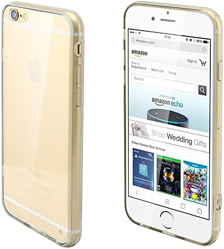 Oppow 6 Coloful Ultra-Thin Acrylic Transparent Back Proof Case Cover for iPhone 6 4.7" 2014 (Assorted)
