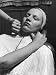 Woman Receiving a Facial Treatment at Rose Dor Farms, a Weight Loss Camp Photographic Poster Print by Alfred Eisenstaedt, 30x40