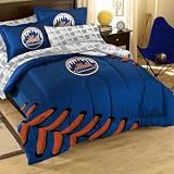 BSS - New York Mets MLB Embroidered Full Size Comforter with Shams