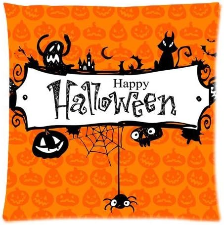 Honey Cushion Cover Halloween Decorative Pillow Case Protector 18x18 Inch One Side