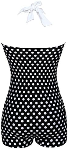 iRachel Womens Polka Dot One Piece Swimsuit Retro Bikini Monokinis Swimwear