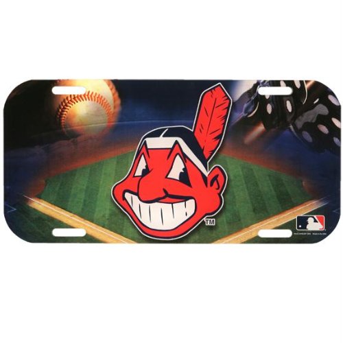 Cleveland Indians - Field High Def License Plate MLB Pro Baseball